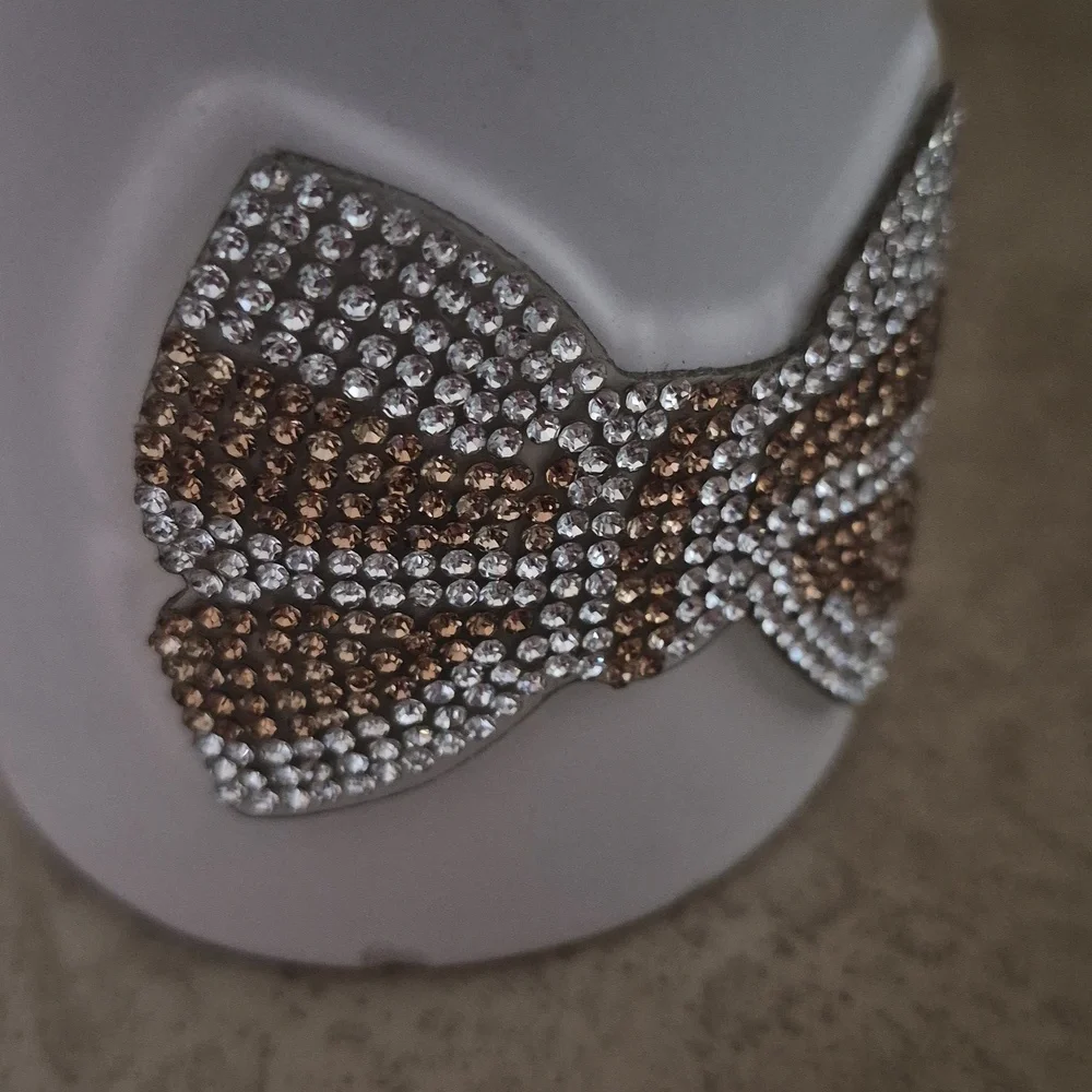 Rachel Zoe White and Gold Bow Soap Dispenser